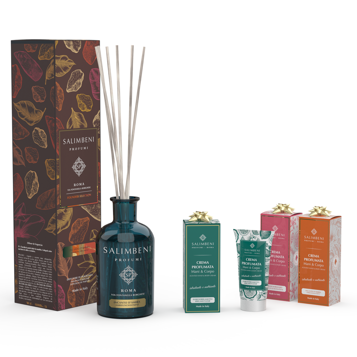 250 ml Stick Diffuser of Your Choice + 3 x 50 ml Scented Creams as a FREE TRIAL (50 ml Bergamot Elixir + 50 ml Amber Enchantment + 50 ml Spices of Byzantium