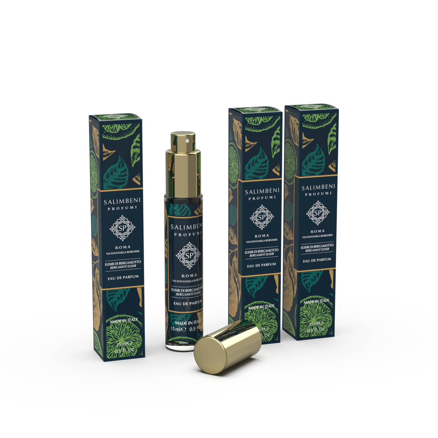 Travel kit 45 ml: 3 Travel-sized Perfume - Bergamot Elixir