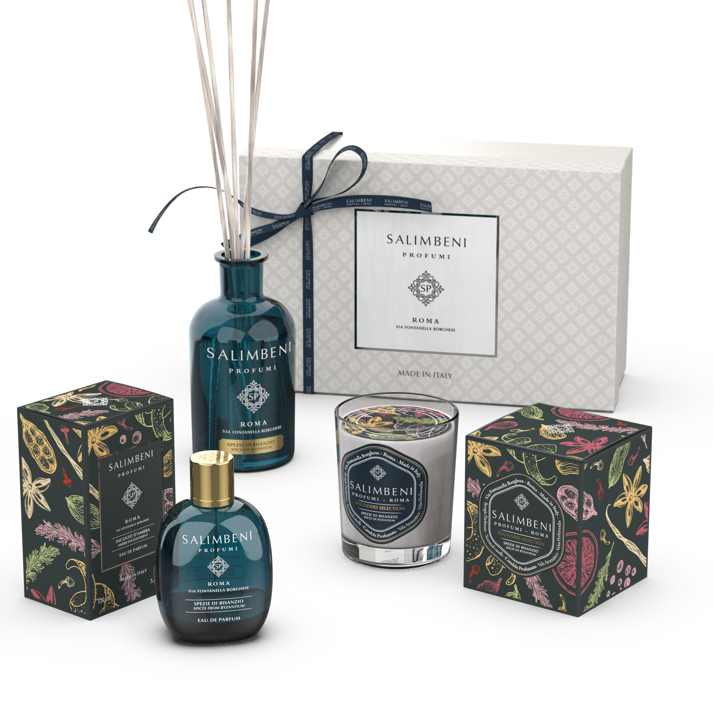 PREMIUM GIFT PACK OF YOUR CHOICE (100 ML EAU DE PARFUM + SCENTED CANDLE + 250 ML STICK DIFFUSER)