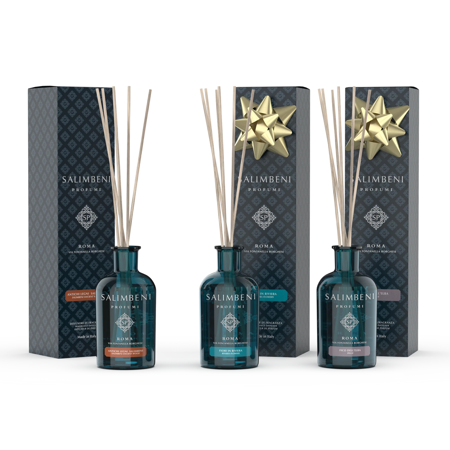 100ml Salimbeni Ancient Wood + 100ml Riviera Flowers TO TRY FOR FREE + 100ml Elba Fig TO TRY FOR FREE