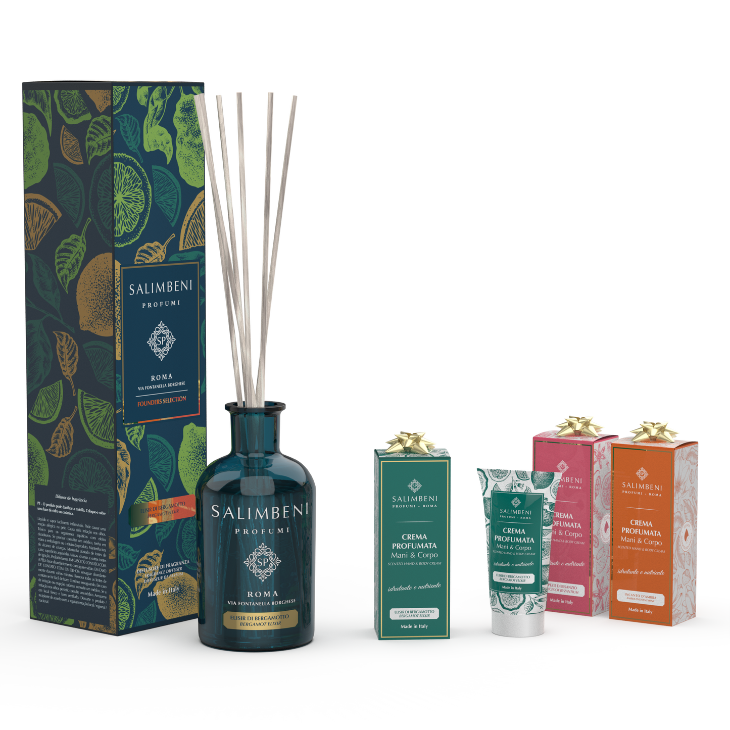 250 ml Stick Diffuser of Your Choice + 3 x 50 ml Scented Creams as a FREE TRIAL (50 ml Bergamot Elixir + 50 ml Amber Enchantment + 50 ml Spices of Byzantium