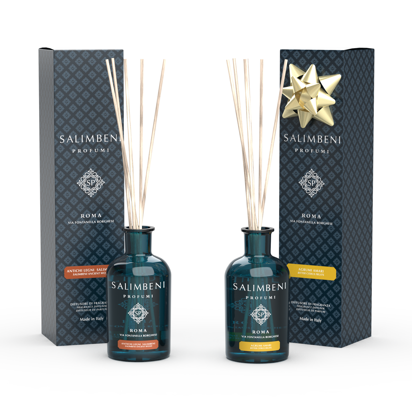 250 ml Salimbeni Ancient Wood Stick Diffuser + 250 ml Bitter Citrus Fruits Stick Diffuser for FREE