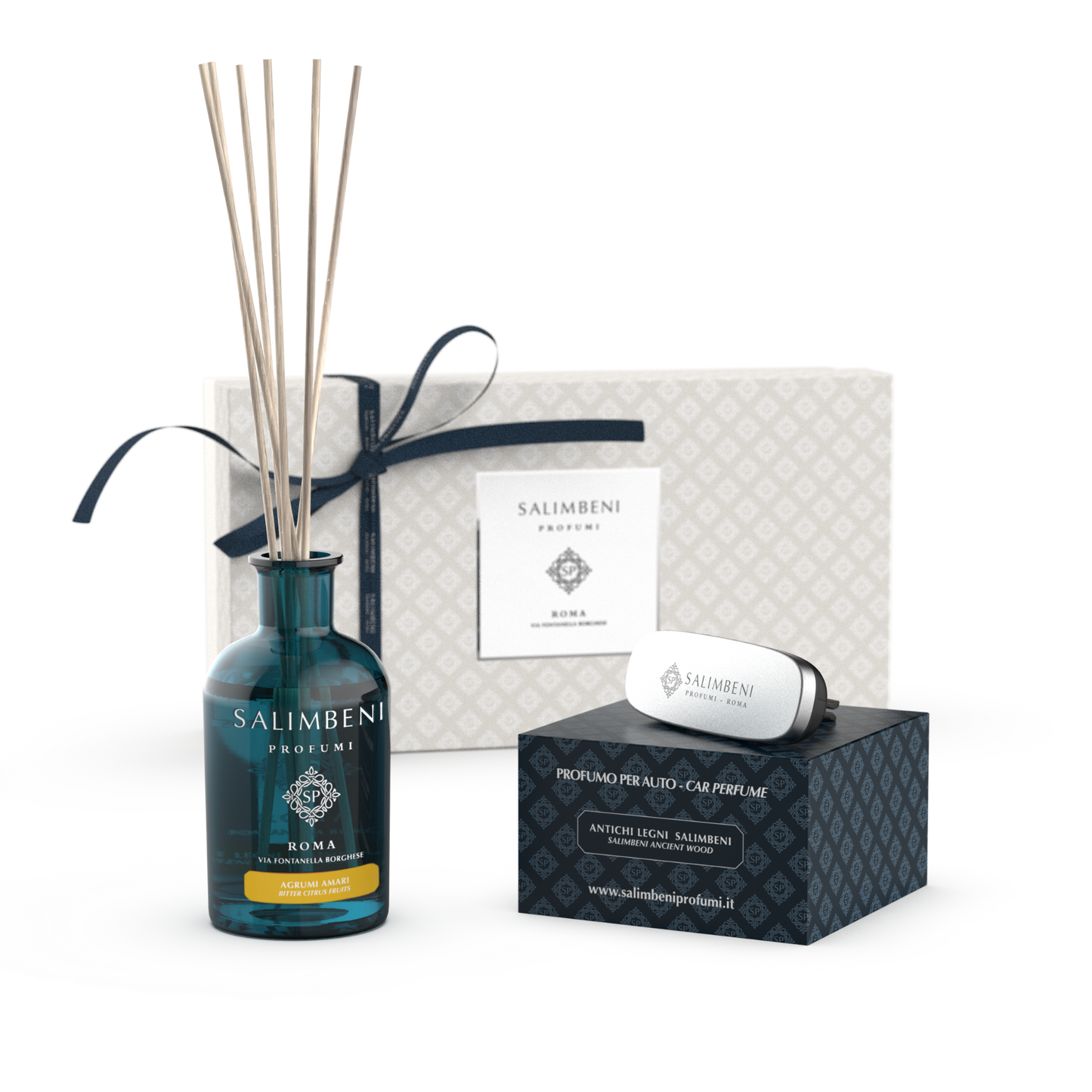 GIFT PACK OF YOUR CHOICE (250ML STICK DIFFUSER + CAR PERFUME OF THE SAME FRAGRANCE)