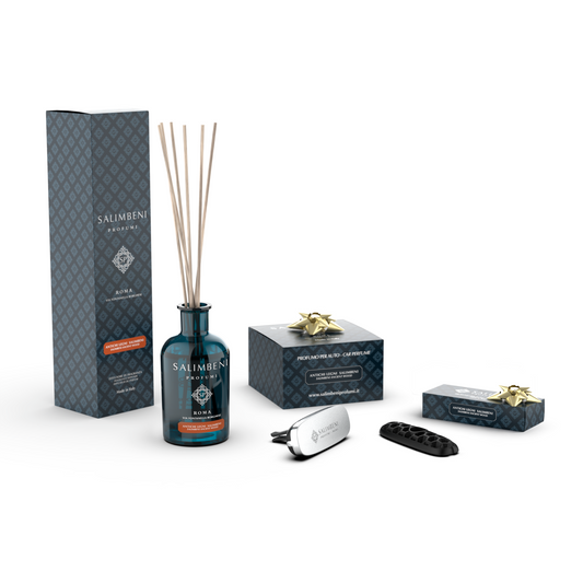 100 ml Stick Diffuser (FRAGRANCE OF YOUR CHOUICE) +  Car Perfume Chrome Salimbeni Ancient Wood for FREE + 1 Car Refill (WITH THE SAME FRAGRANCE AS THE DIFFUSER) for FREE