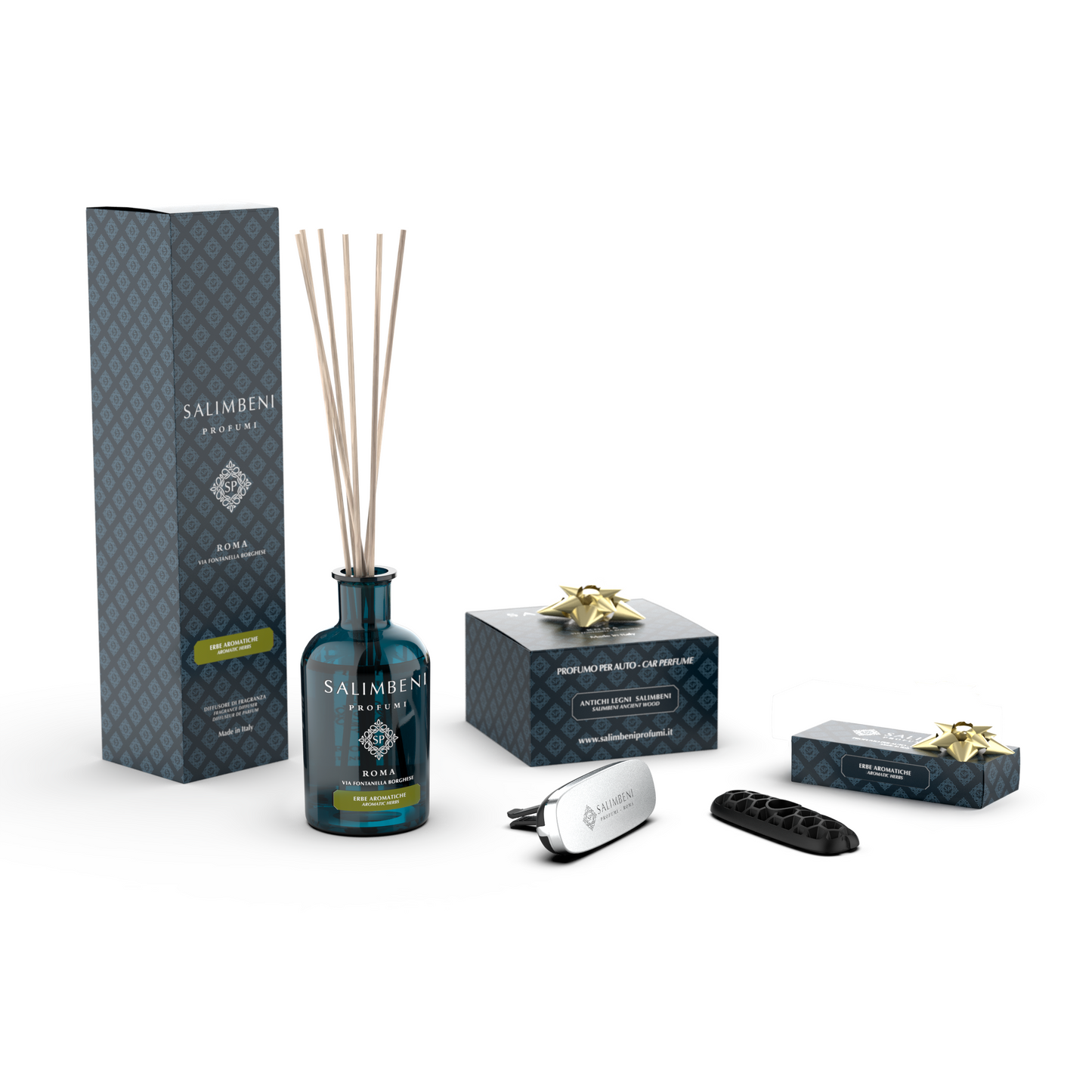 100 ml Stick Diffuser (FRAGRANCE OF YOUR CHOUICE) +  Car Perfume Chrome Salimbeni Ancient Wood for FREE + 1 Car Refill (WITH THE SAME FRAGRANCE AS THE DIFFUSER) for FREE