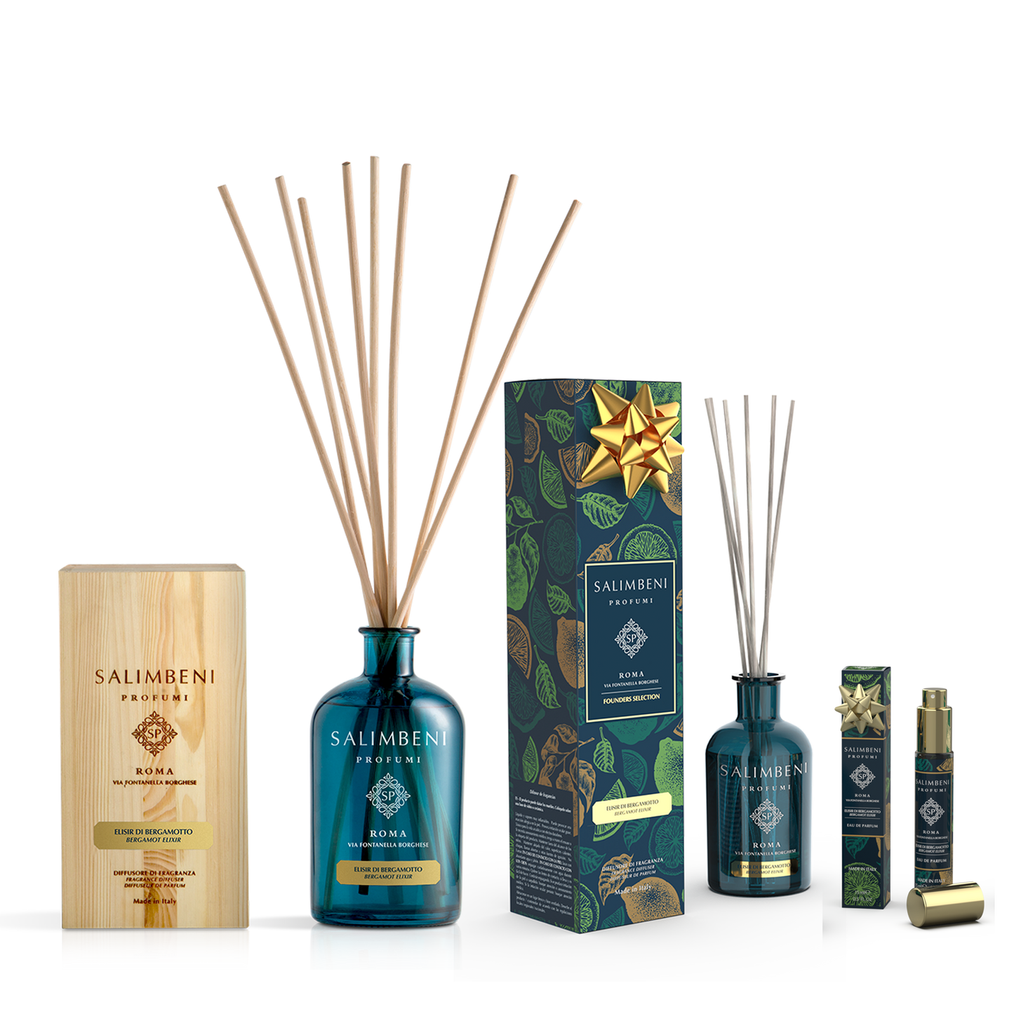 Founders Selection: 1000 ml Stick Diffuser OF YOUR CHOICE + 250ml Stick Diffuser as a FREE TRIAL + 15 ml Travel Eau de Parfum as a FREE TRIAL