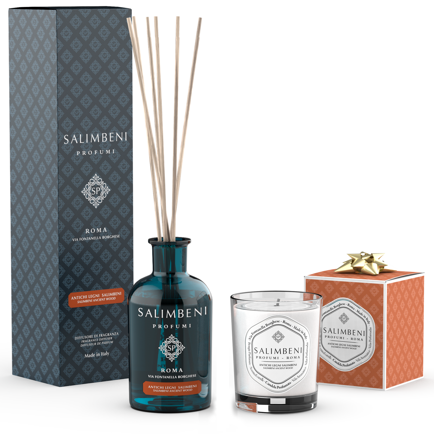 250 ml Salimbeni Ancient Wood + 190 gr Scented Candle OF YOUR CHOICE as a FREE TRIAL