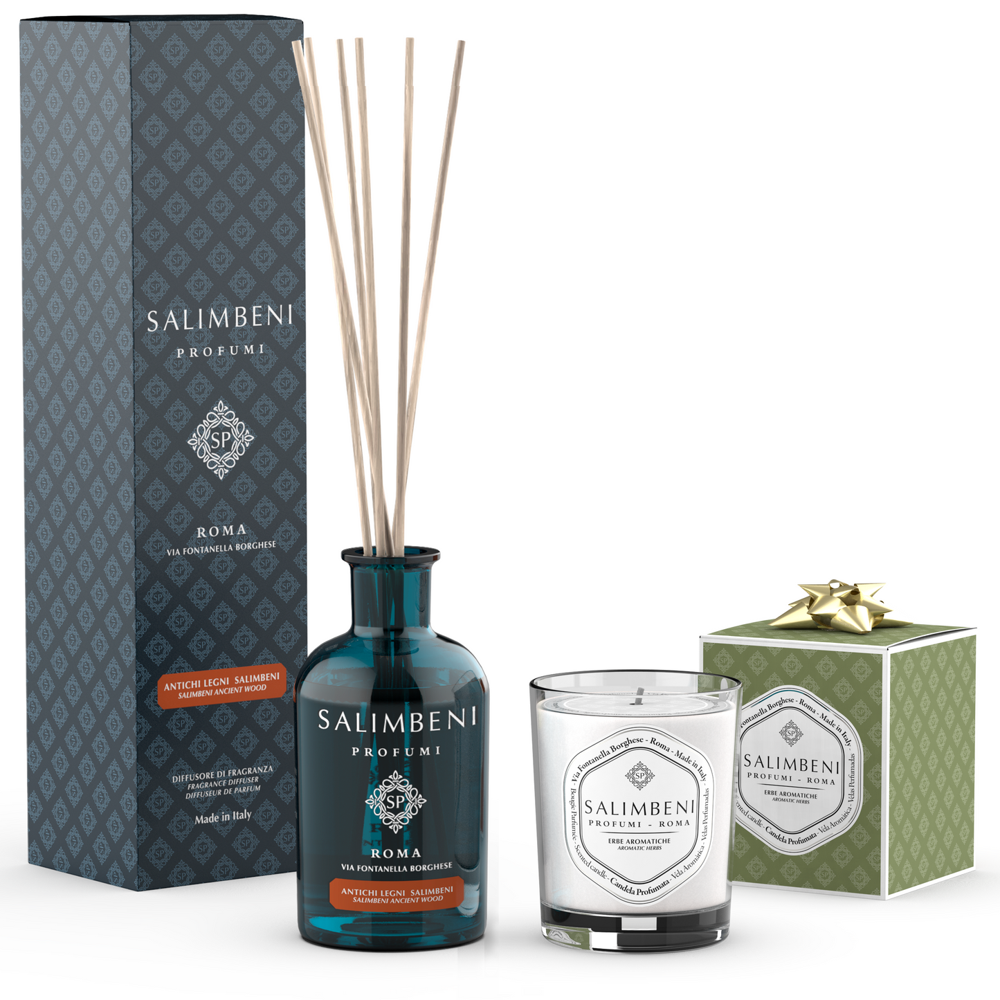 250 ml Salimbeni Ancient Wood + 190 gr Scented Candle OF YOUR CHOICE as a FREE TRIAL