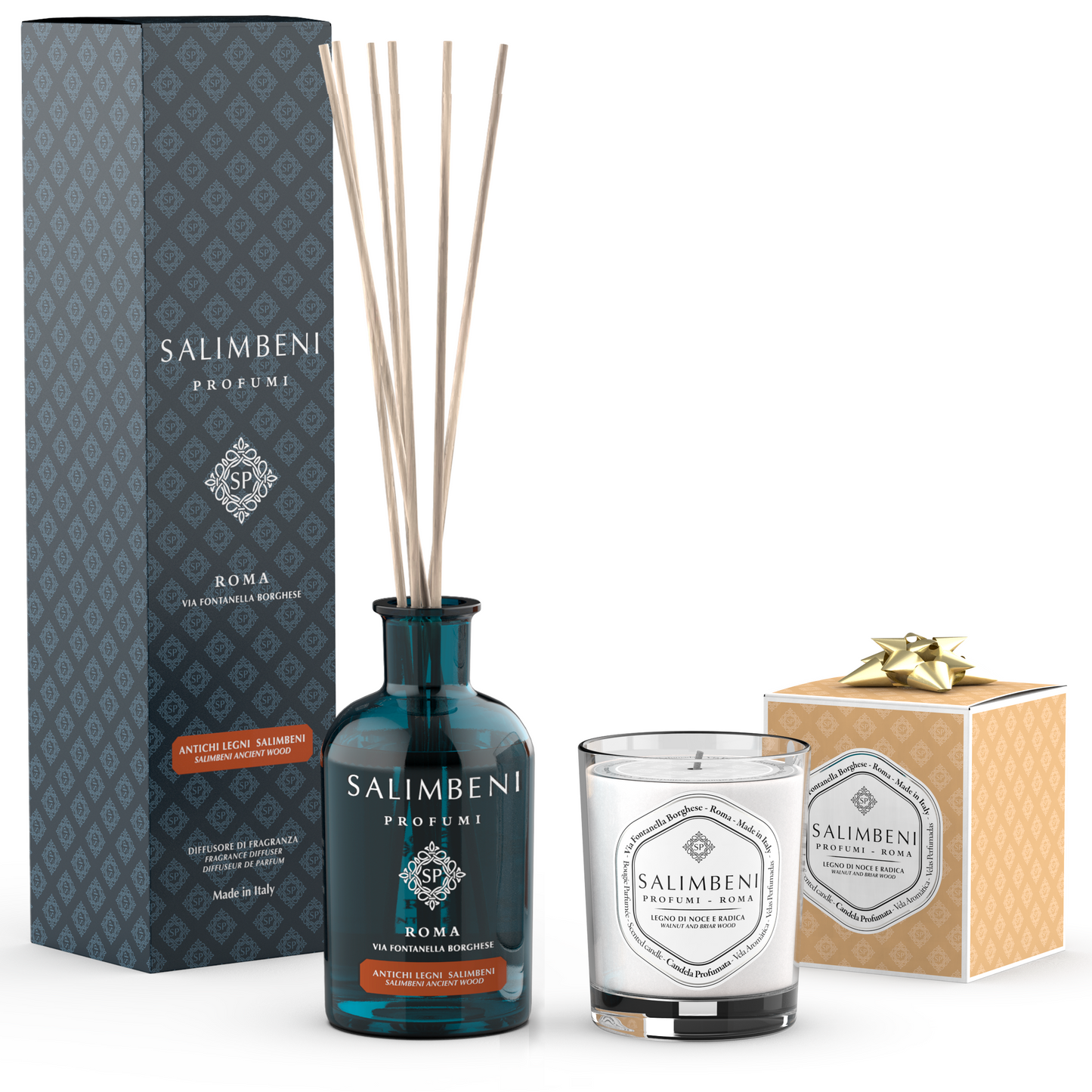 250 ml Salimbeni Ancient Wood + 190 gr Scented Candle OF YOUR CHOICE as a FREE TRIAL