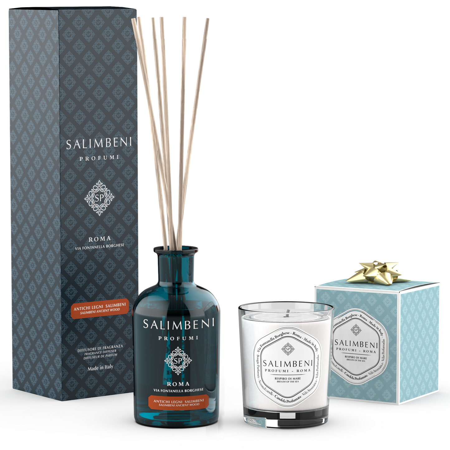 250 ml Salimbeni Ancient Wood + 190 gr Scented Candle OF YOUR CHOICE as a FREE TRIAL