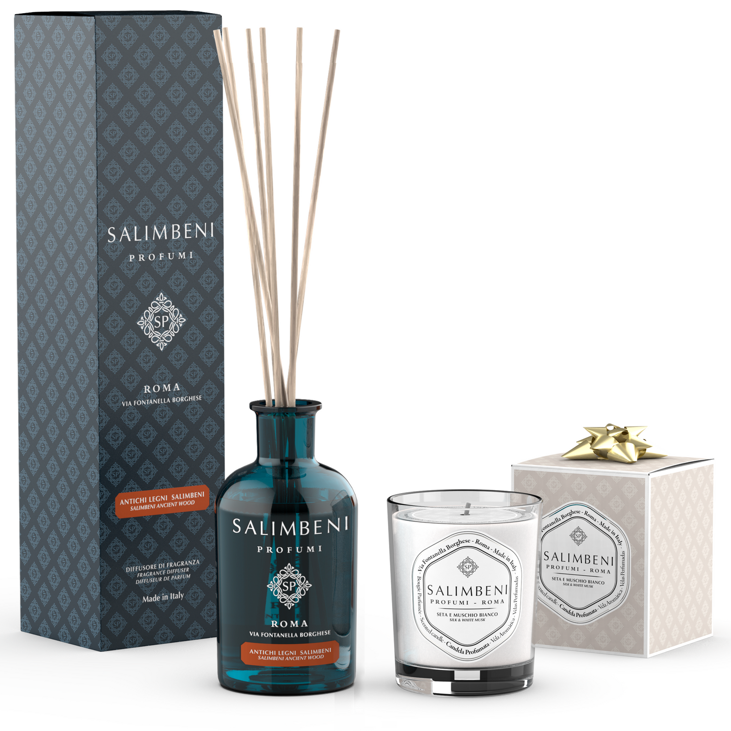 250 ml Salimbeni Ancient Wood + 190 gr Scented Candle OF YOUR CHOICE as a FREE TRIAL
