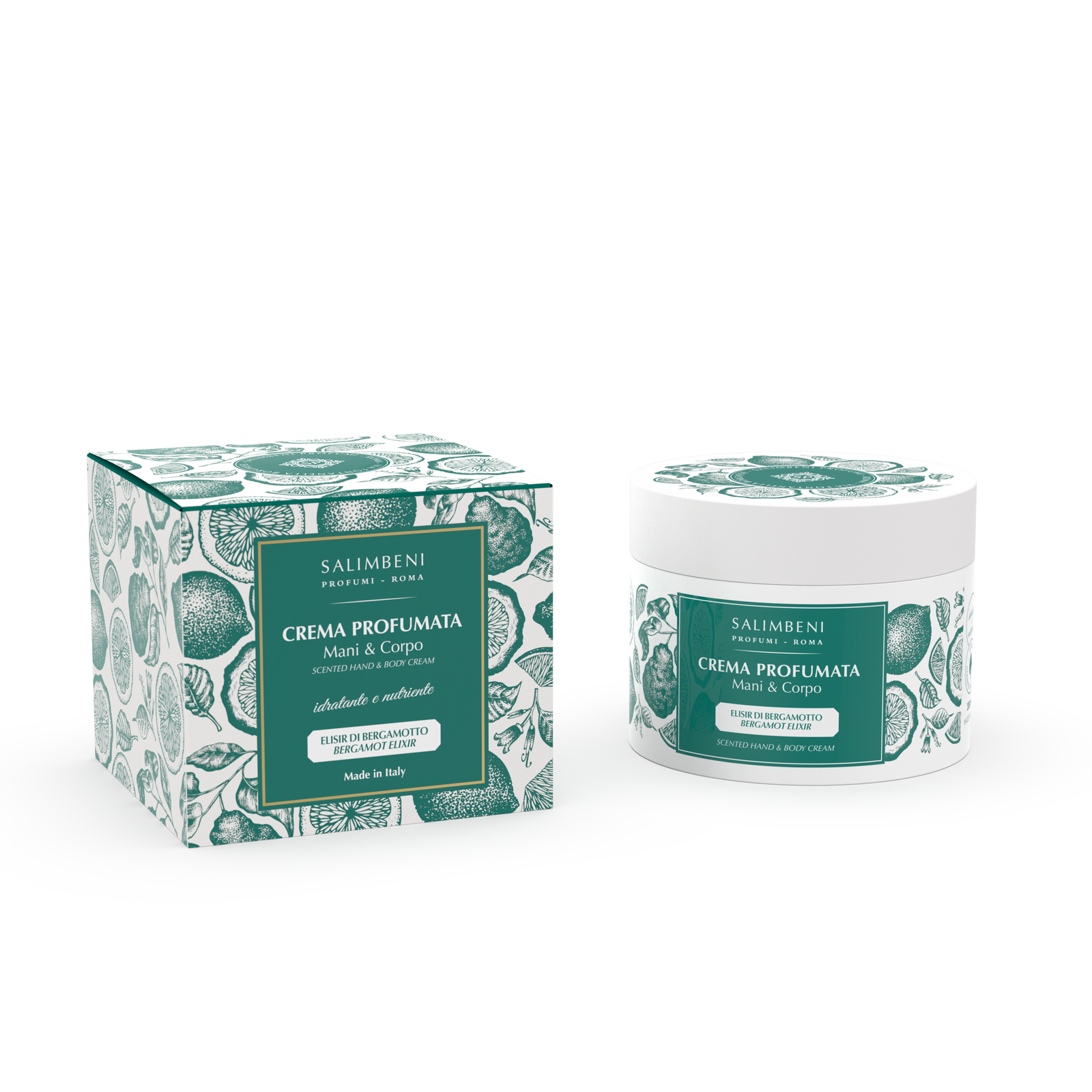 Bergamot Elixir 200ml Scented Cream for Hands Body – Salimbeni