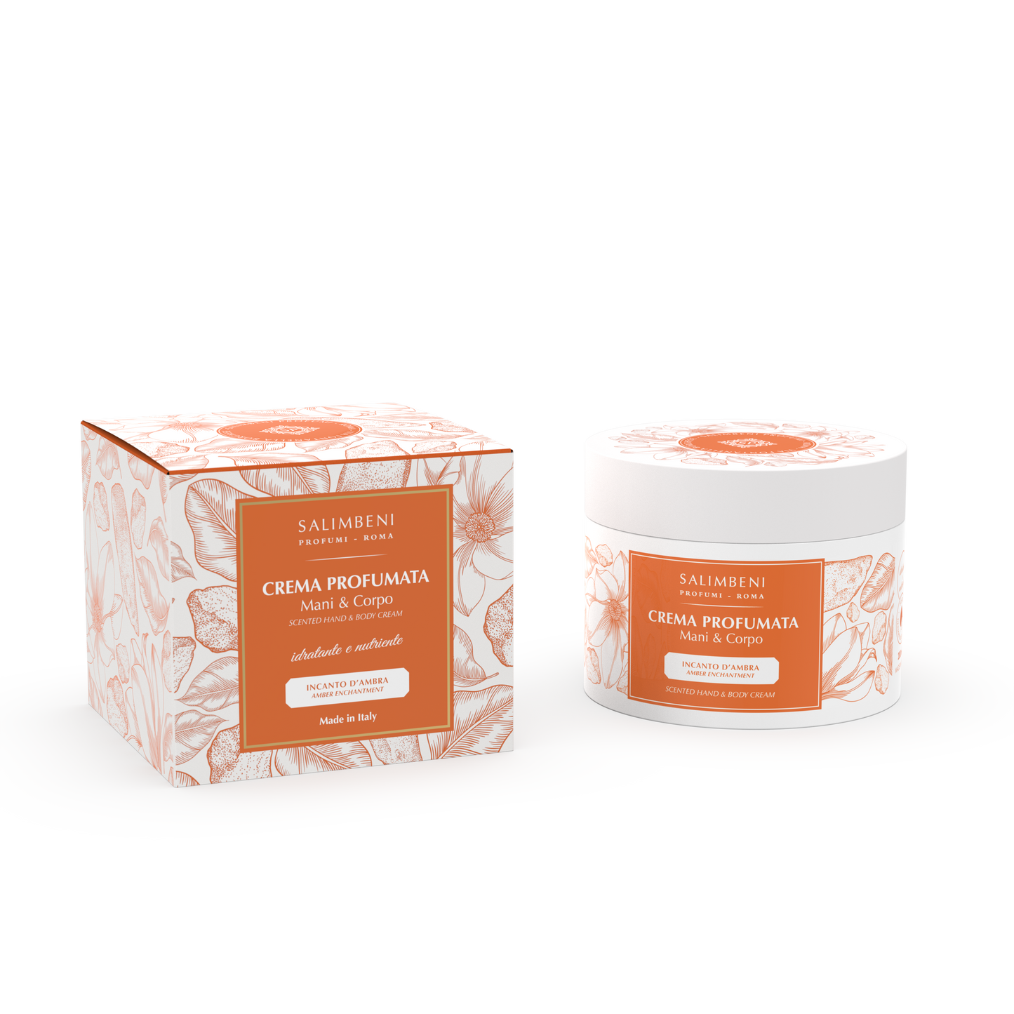 Amber Enchantment: - 200ml Scented Cream for Hands & Body