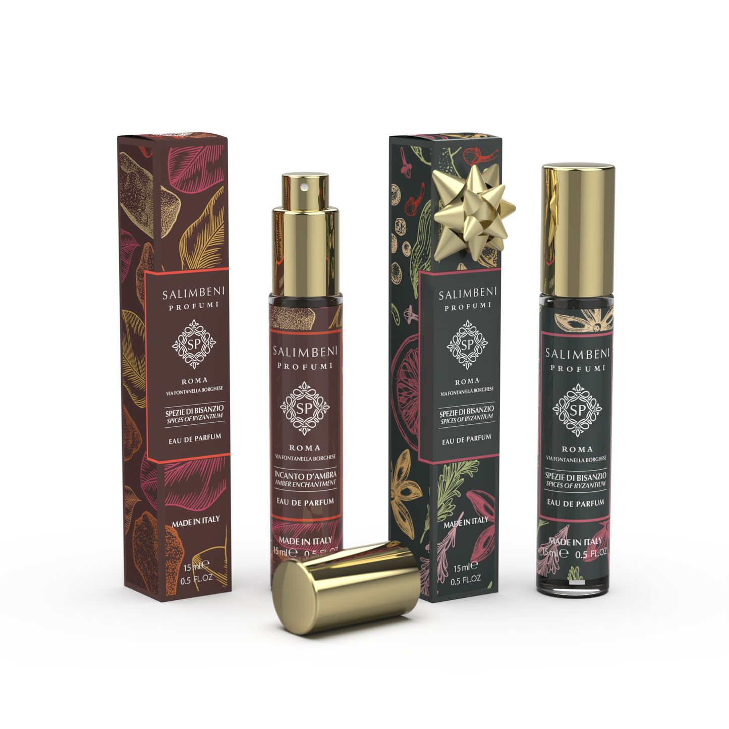 Travel kit: 15 ml Eau de Parfum Amber Enchantment + 15 ml Eau de Parfum  Spices of Byzantium as a FREE TRIAL