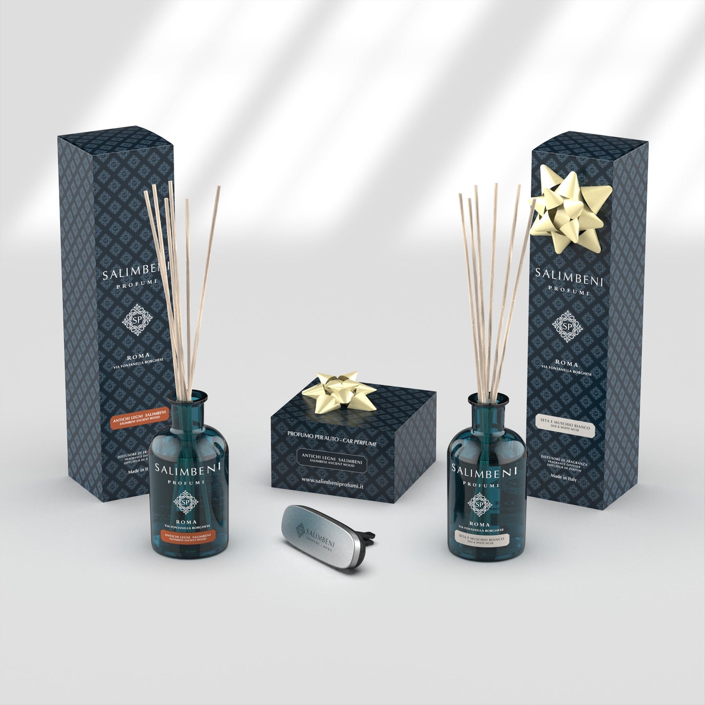 Salimbeni Ancient Wood 100 ml + Silk and Whie Musks 100 ml on FREE TRIAL + Car Perfumer Matt White Salimbeni Ancient Wood on FREE TRIAL
