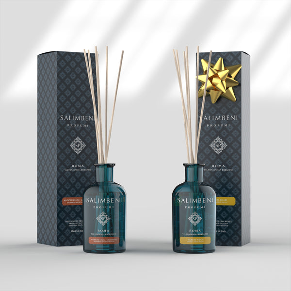 Salimbeni Ancient Wood Stick Diffuser 250 ml + Bitter Citrus Fruits  Stick Diffuser 250 ml