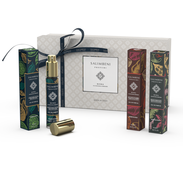 Gift Pack: Three 15 ml Travel-Sized Eau de Parfum (Bergamot Elixir, Amber Enchantment, Spices of Byzantium)