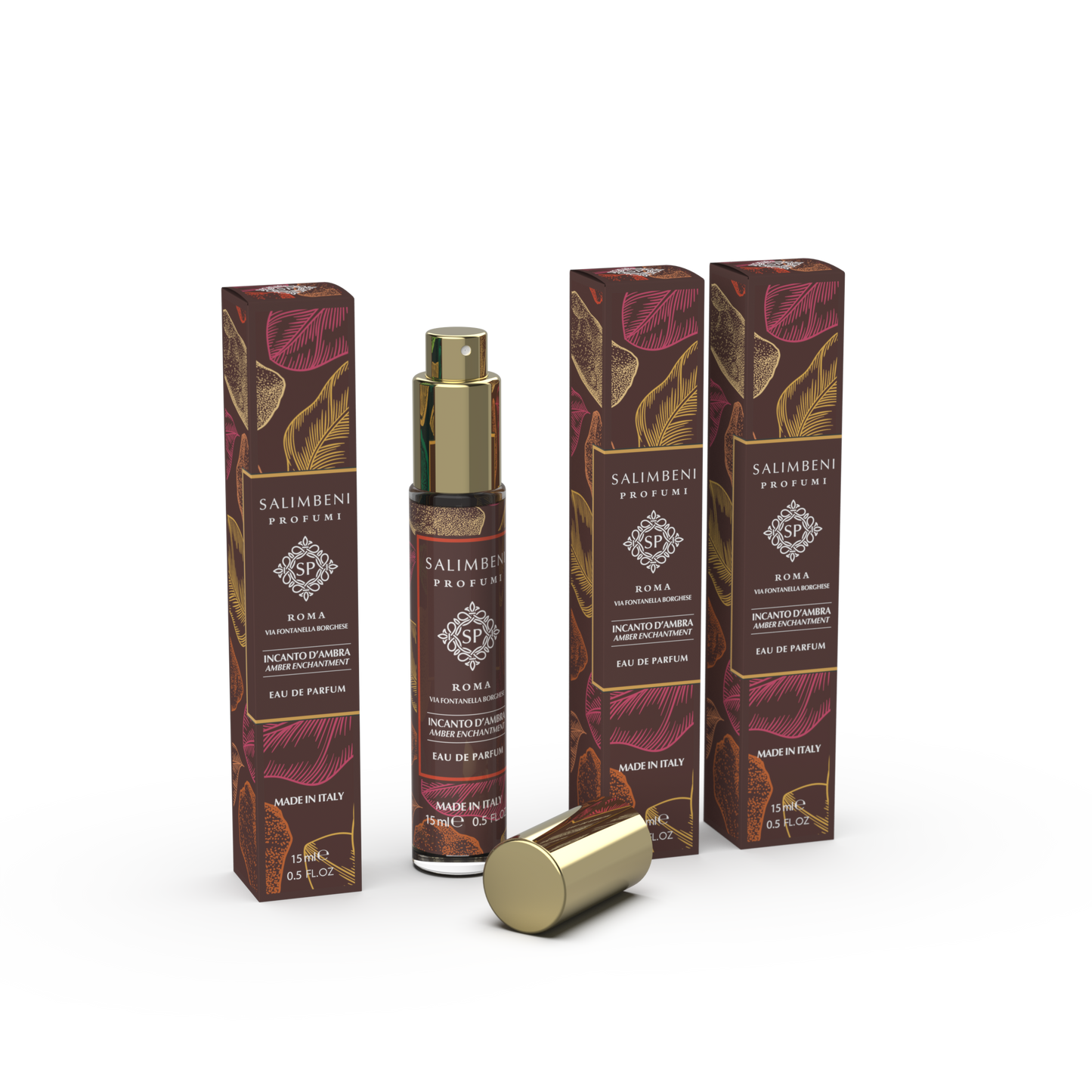 Travel kit 45 ml: 3 Travel-sized Perfume - Amber Enchantment