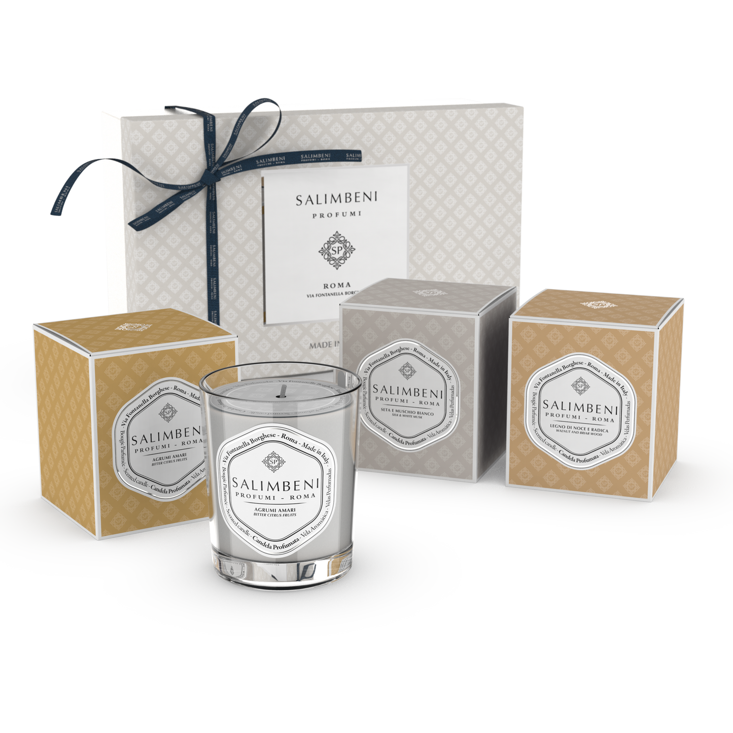 Gift Pack: Three 190gr Scented Candles (mixed fragrances of your choice)