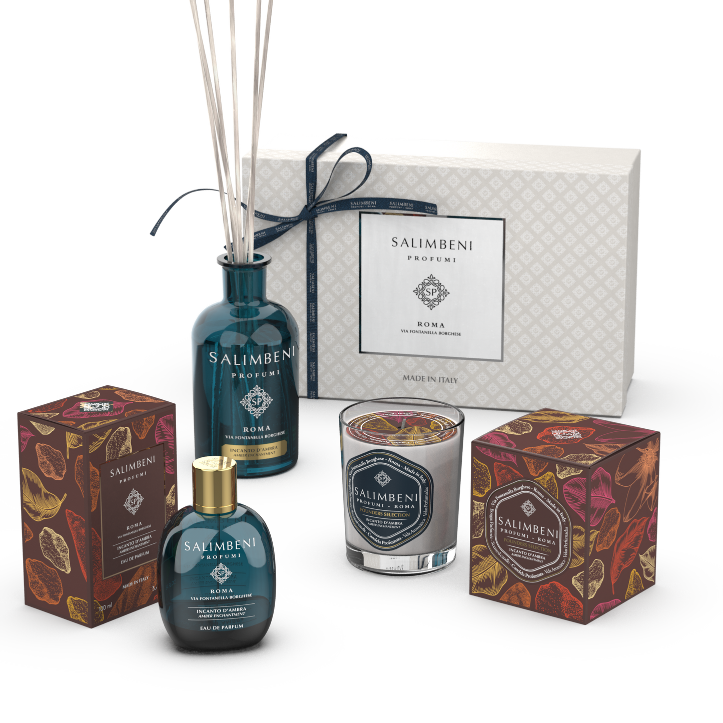 PREMIUM GIFT PACK OF YOUR CHOICE (100 ML EAU DE PARFUM + SCENTED CANDLE + 250 ML STICK DIFFUSER)