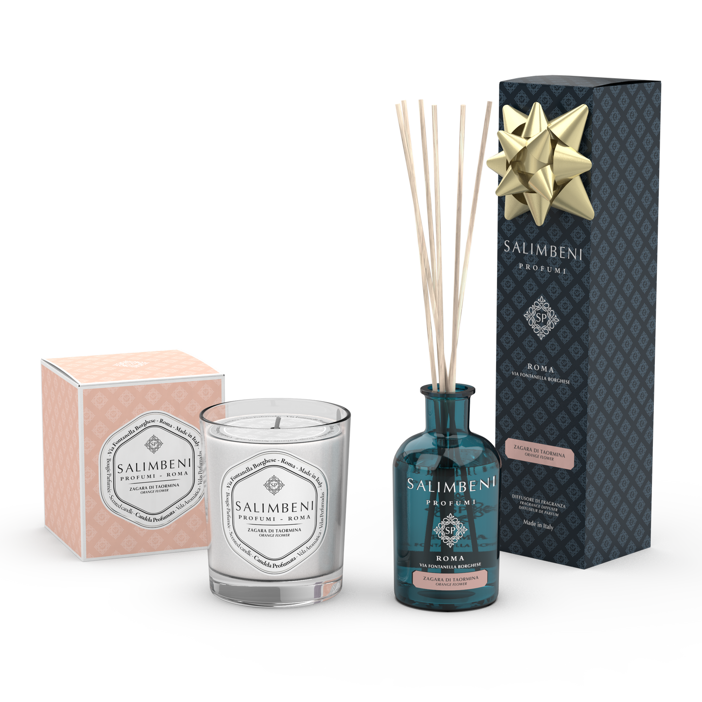 Salimbeni Scented Candle + 100 ml Stick Diffuser AS A FREE TRIAL (CHOOSE THE FRAGRANCE)