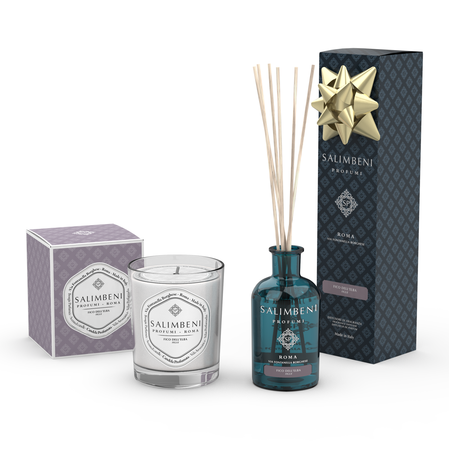 Salimbeni Scented Candle + 100 ml Stick Diffuser AS A FREE TRIAL (CHOOSE THE FRAGRANCE)