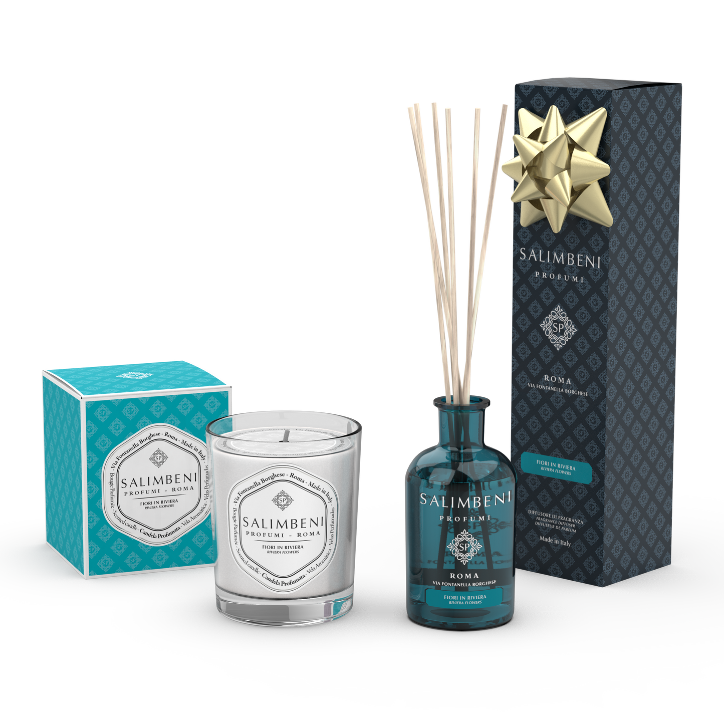 Salimbeni Scented Candle + 100 ml Stick Diffuser AS A FREE TRIAL (CHOOSE THE FRAGRANCE)