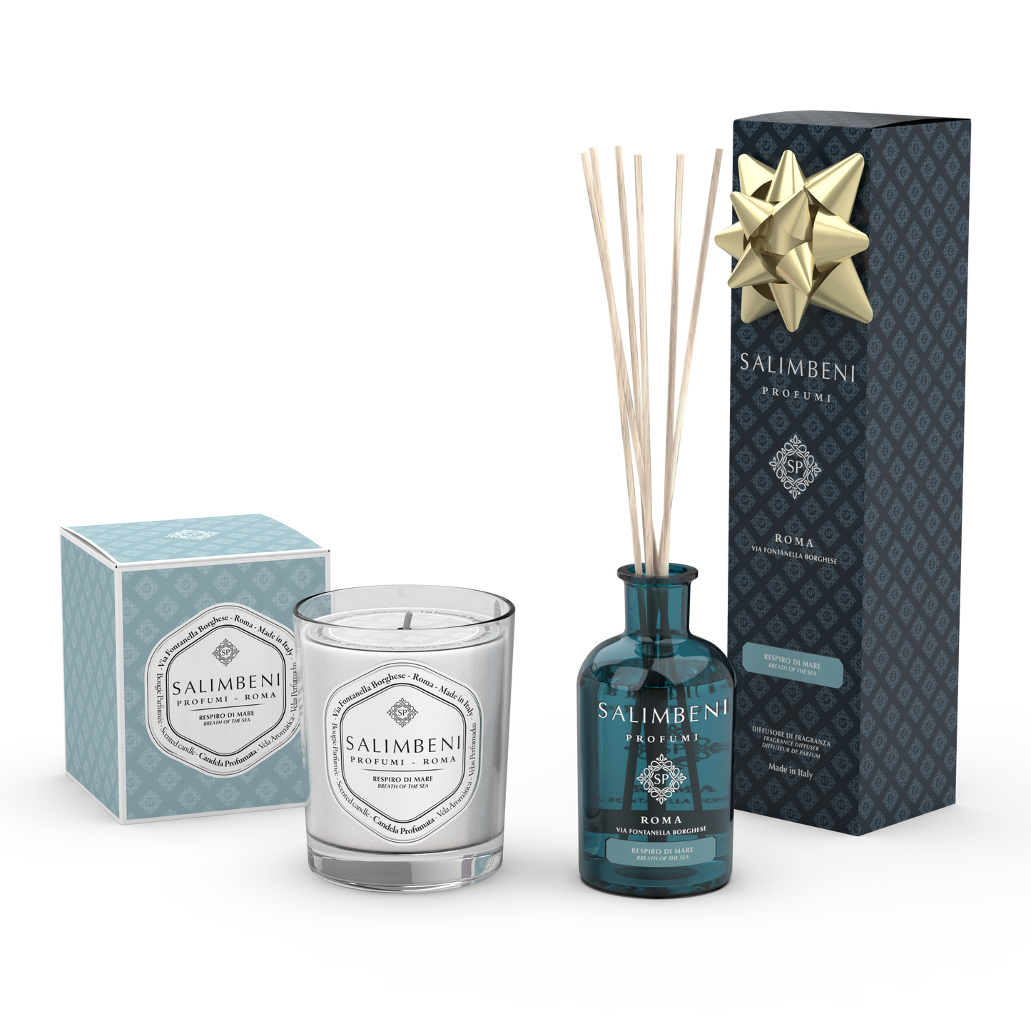Salimbeni Scented Candle + 100 ml Stick Diffuser AS A FREE TRIAL (CHOOSE THE FRAGRANCE)