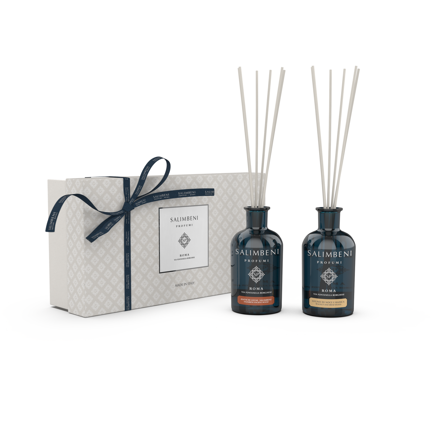 GIFT PACK OF YOUR CHOICE (100 ML SALIMBENI ANCIENT WOOD STICK DIFFUSER + 100 ML STICK DIFFUSER OF YOUR CHOICE)