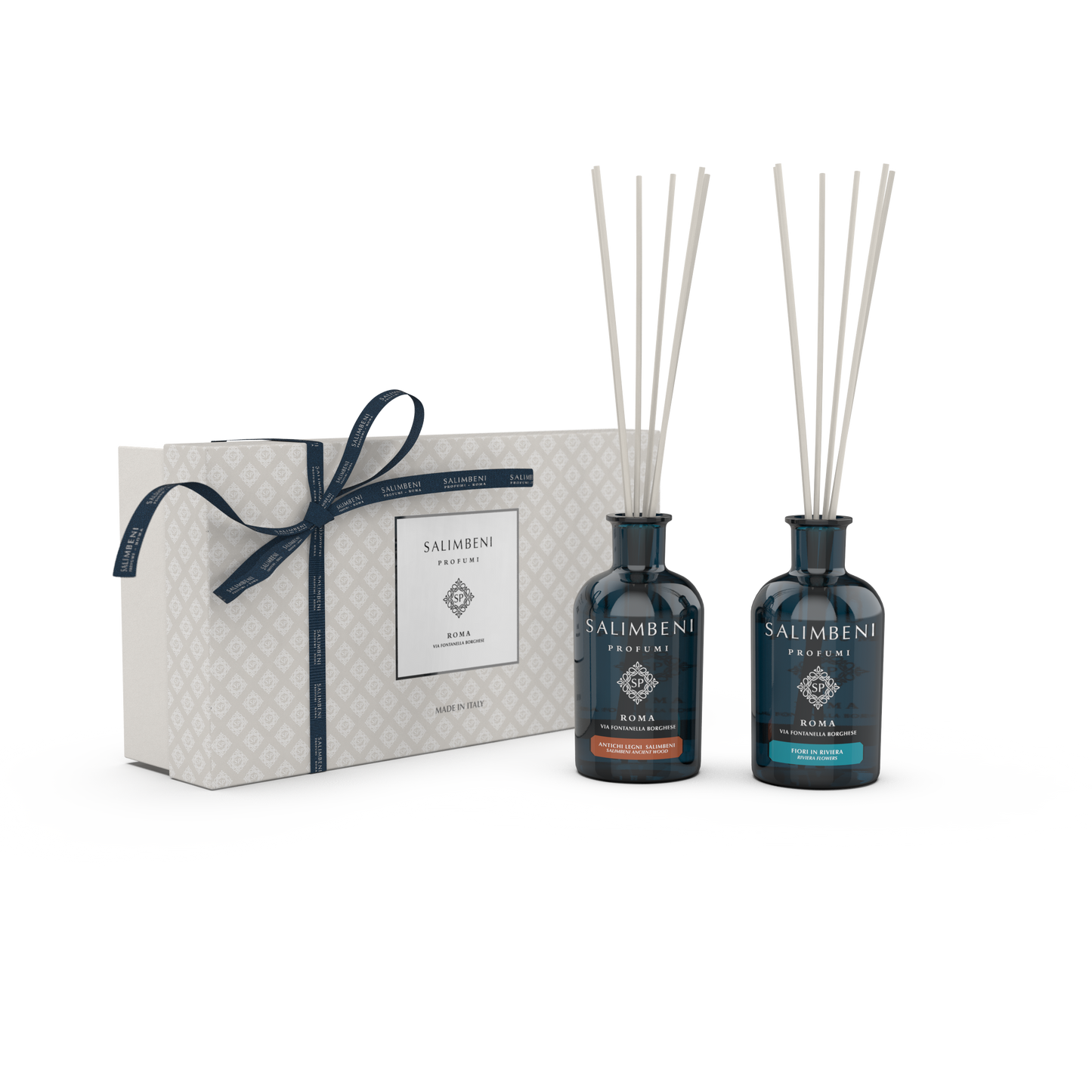 GIFT PACK OF YOUR CHOICE (100 ML SALIMBENI ANCIENT WOOD STICK DIFFUSER + 100 ML STICK DIFFUSER OF YOUR CHOICE)